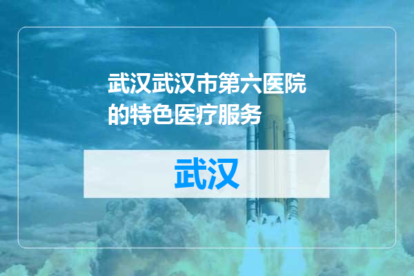 武汉市第六医院的特色医疗服务
