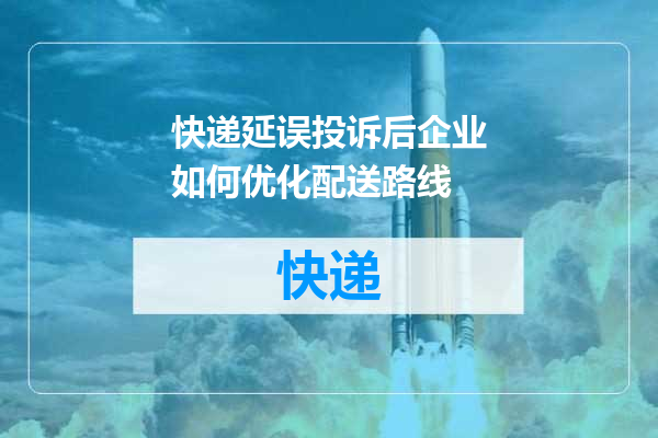 快递延误投诉后企业如何优化配送路线