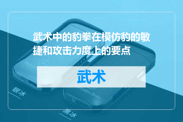 武术中的豹拳在模仿豹的敏捷和攻击力度上的要点