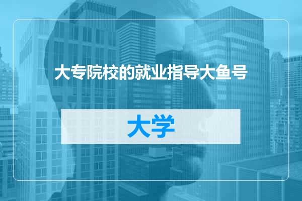 大专院校的就业指导大鱼号