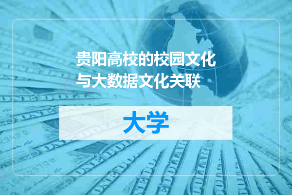 贵阳高校的校园文化与大数据文化关联