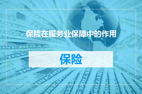 保险在服务业保障中的作用