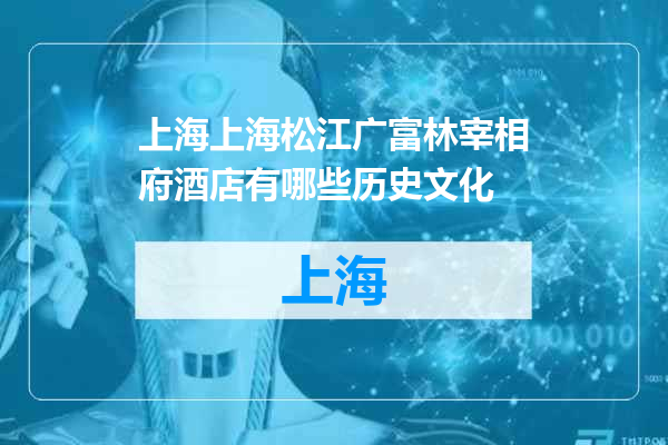 上海上海松江广富林宰相府酒店有哪些历史文化