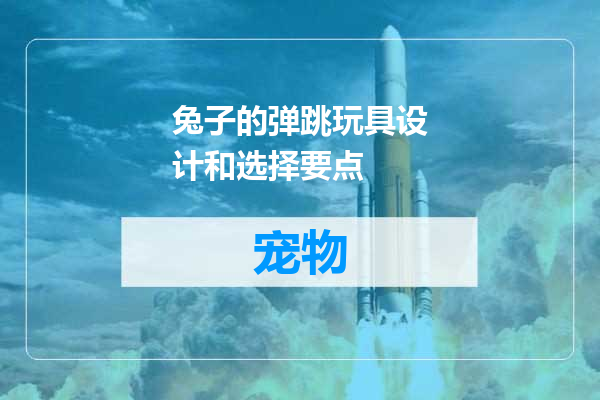 兔子的弹跳玩具设计和选择要点