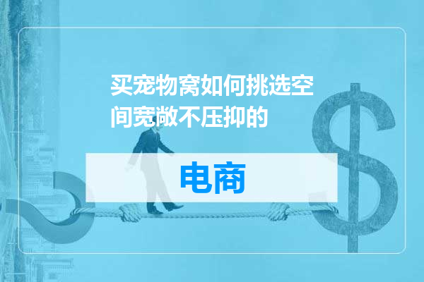 买宠物窝如何挑选空间宽敞不压抑的