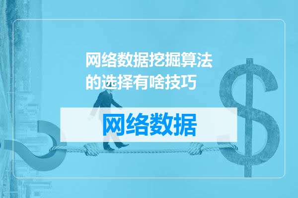 网络数据挖掘算法的选择有啥技巧