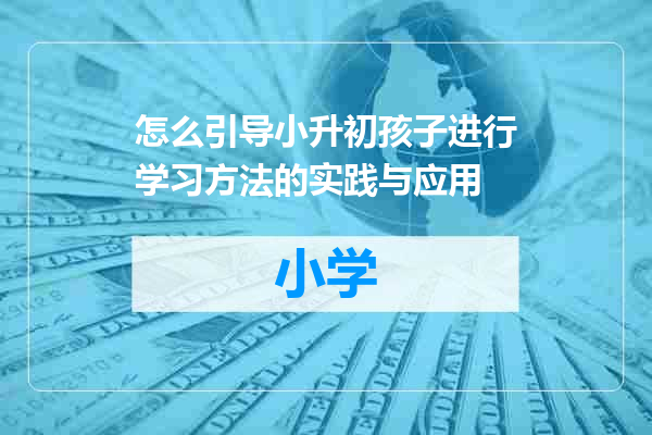 怎么引导小升初孩子进行学习方法的实践与应用