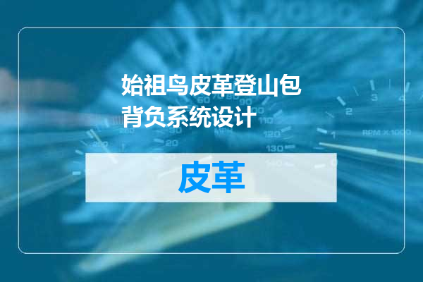 始祖鸟皮革登山包背负系统设计