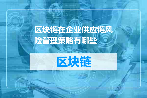 区块链在企业供应链风险管理策略有哪些
