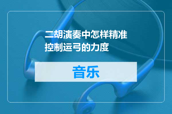 二胡演奏中怎样精准控制运弓的力度