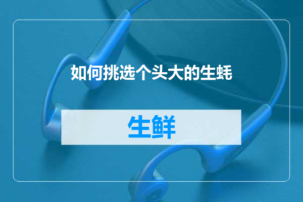 如何挑选个头大的生蚝