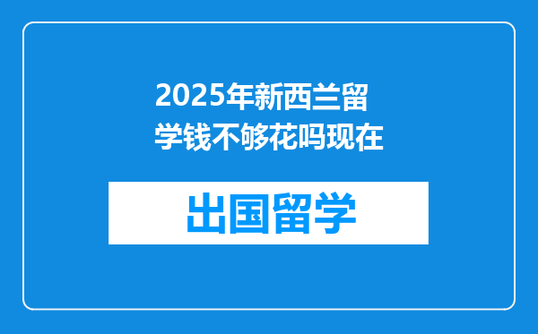 2025年新西兰留学钱不够花吗现在