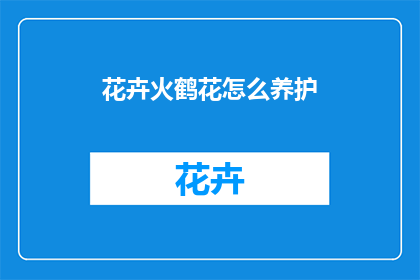 花卉火鹤花怎么养护